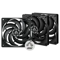 Arctic P12 Slim PWM PST 120 mm 3 Pack Casing Fan