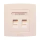 Vivanco VCA20 2 Port Faceplate with Shutter
