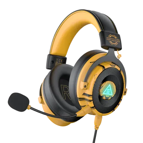 EKSA E900 Pro Noise Cancelling 7.1 Surround Sound Gaming Headset Yellow