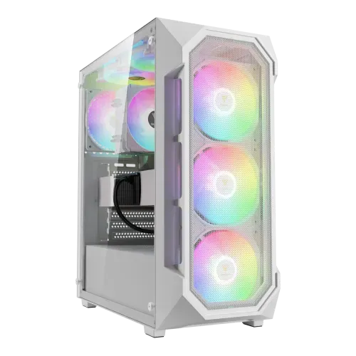 Gamdias AURA GC1 ELITE WH ARGB Mesh ATX Mid-Tower Gaming Casing