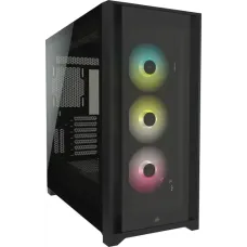 Corsair iCUE 5000X RGB Tempered Glass Mid-Tower ATX PC Smart Case
