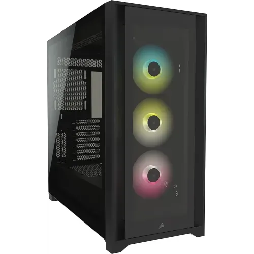 Corsair iCUE 5000X RGB Tempered Glass Mid-Tower ATX PC Smart Case
