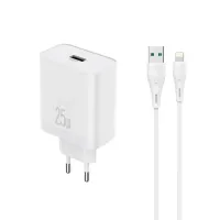 Yison Celebrat C-H8-EU 25W Charger Adapter with Lightning Cable