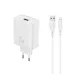 Yison Celebrat C-H8-EU 25W Charger Adapter with Lightning Cable