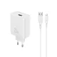 Yison Celebrat C-H8-EU 25W Charger Adapter with Lightning Cable