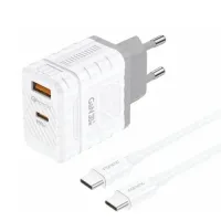 FONENG EU61 30W Dual Port Charger Adapter With Type-C Cable