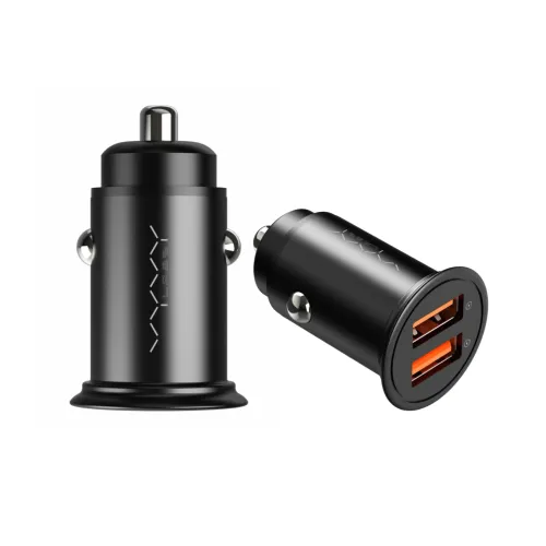 Vyvylabs VJY36A-01 Round Dot Dual Fast Charge 36W A+A Car Charger