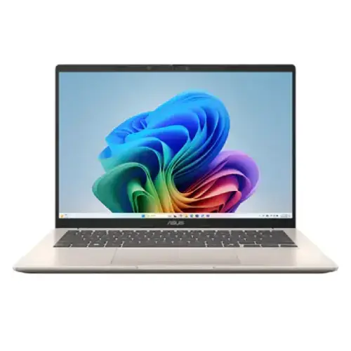 ASUS Vivobook 14 F1407QA Snapdragon X X1 14" WUXGA Copilot+ PC Laptop Platinum Gold