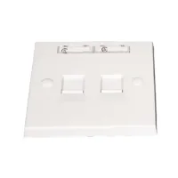 CommScope 2225212-1 Dual Port Faceplate