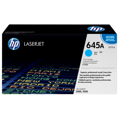HP 645A Cyan Original LaserJet Toner Cartridge