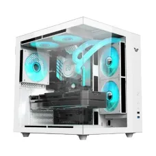 Value Top TYPHOON F5W Mid Tower ATX White Gaming Desktop Casing