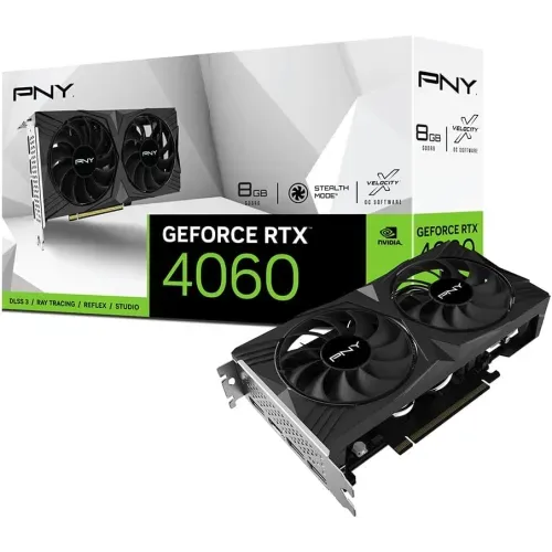 PNY GeForce RTX 4060 8GB VERTO Dual Fan GDDR6 Graphics Card