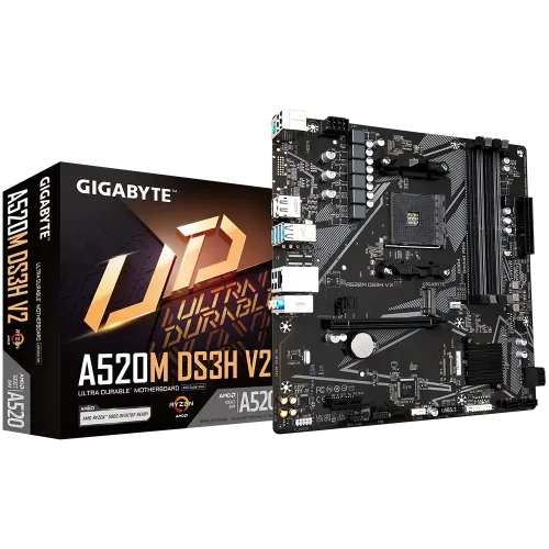 Gigabyte A520M DS3H V2 Micro-ATX DDR4 AMD AM4 Motherboard