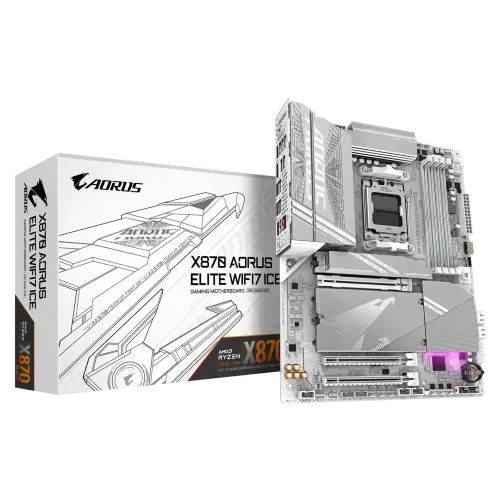 GIGABYTE X870 AORUS ELITE WIFI7 ICE DDR5 AMD AM5 ATX Motherboard