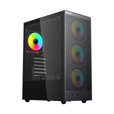Value-Top AUNIX 81F4 Mid Tower ATX Gaming Casing (Black)