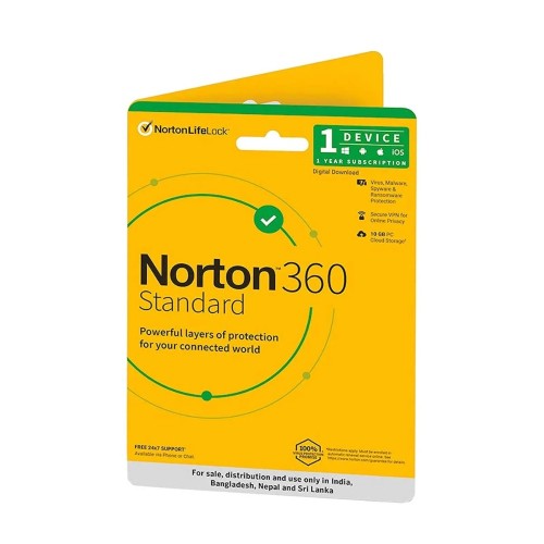 Norton 360 Standard 1 Device 1 Year Antivirus