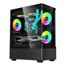 Value-Top NUBIA 20F5 Mini Tower Micro-ATX Gaming Casing (Black)