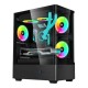 Value-Top NUBIA 20F5 Mini Tower Micro-ATX Gaming Casing (Black)